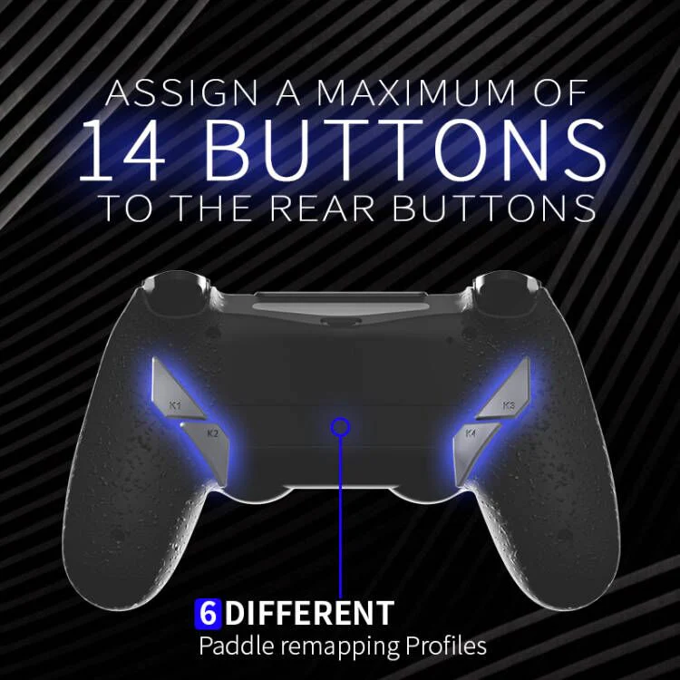 HEXGAMING NEW EDGE Controller for PS4, PC, Mobile - Blazing Red - Image 5