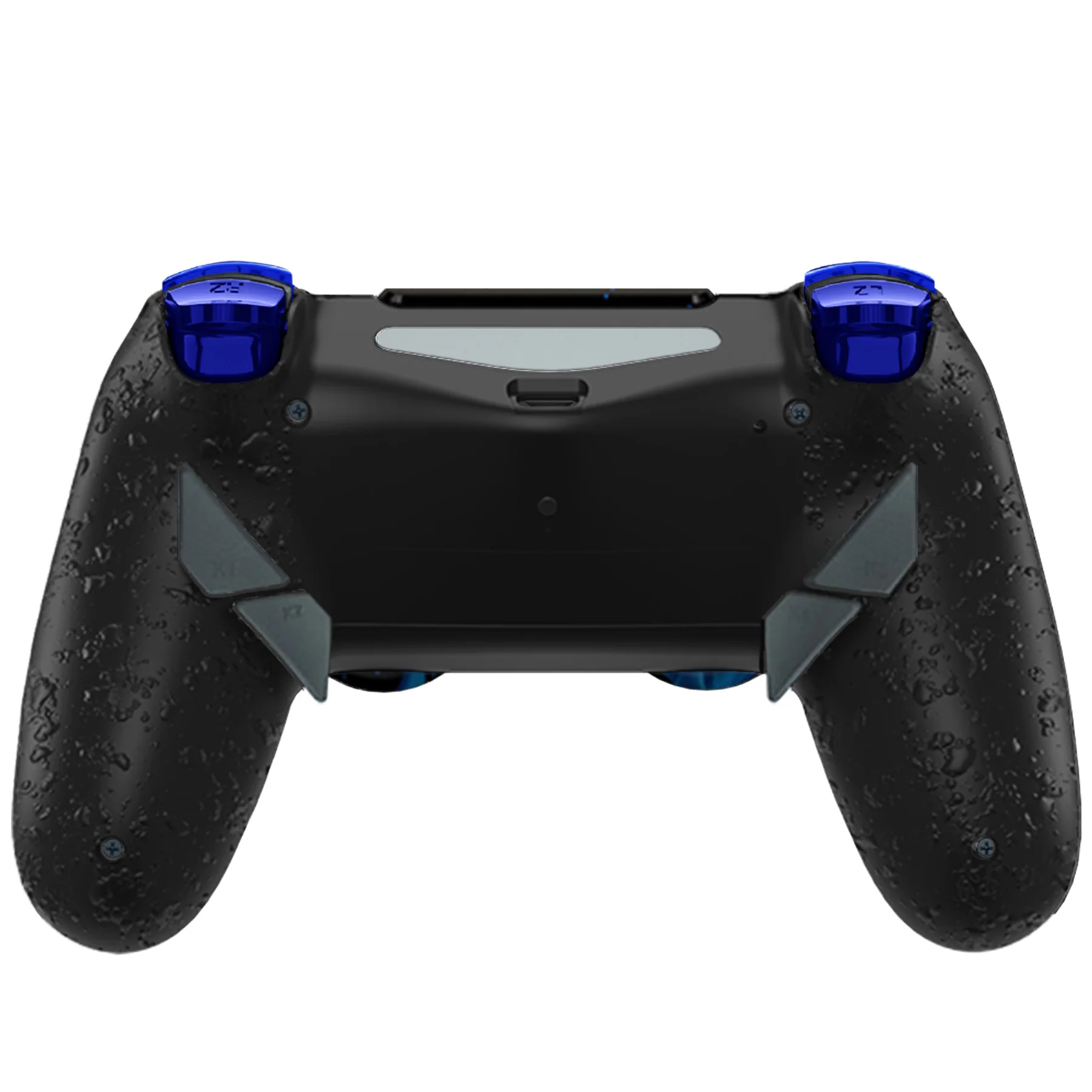 HEXGAMING NEW EDGE Controller for PS4, PC, Mobile - Flames Chrome Blue - Image 3