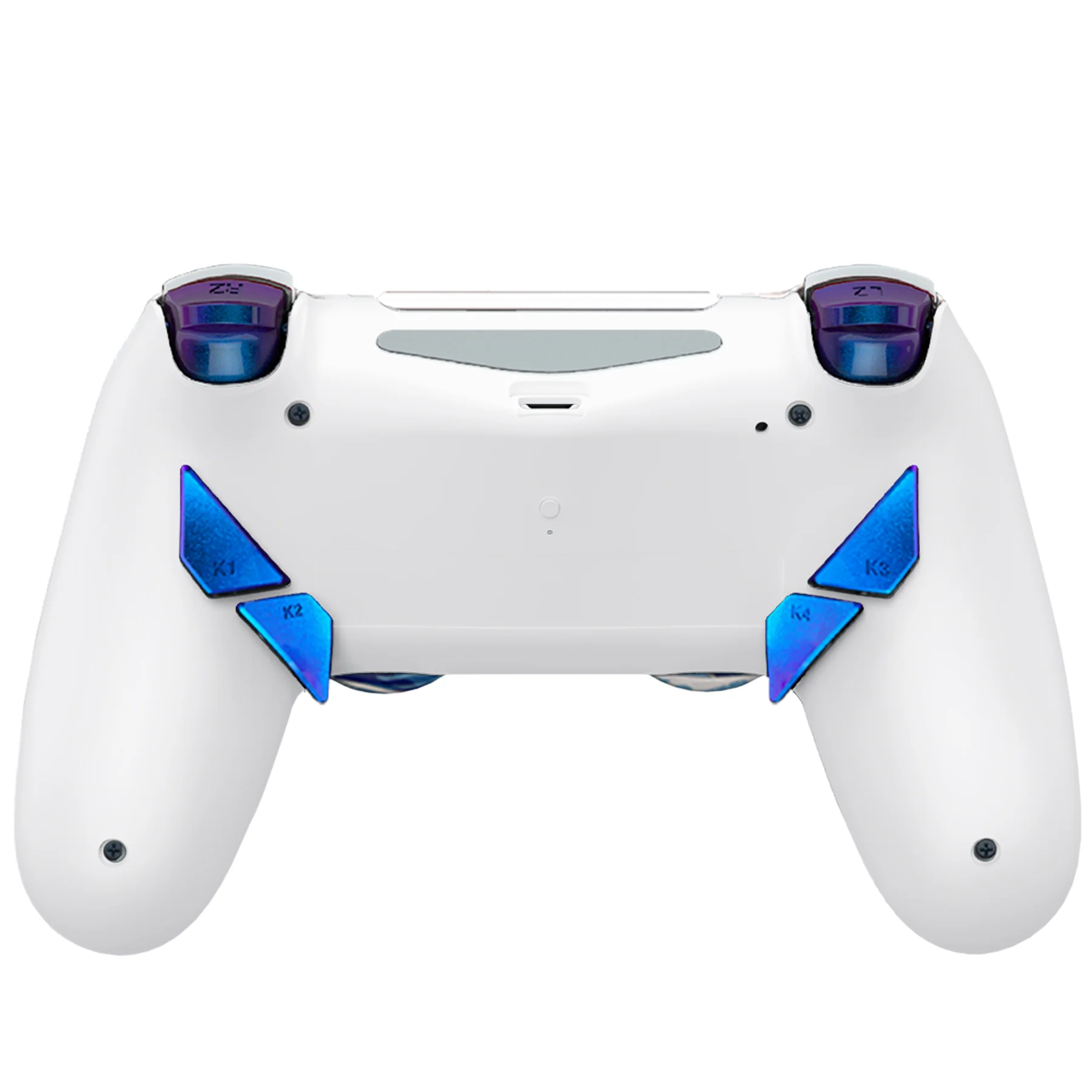 HEXGAMING NEW EDGE Controller for PS4, PC, Mobile - The Great Wave Chameleon Purple Blue - Image 3