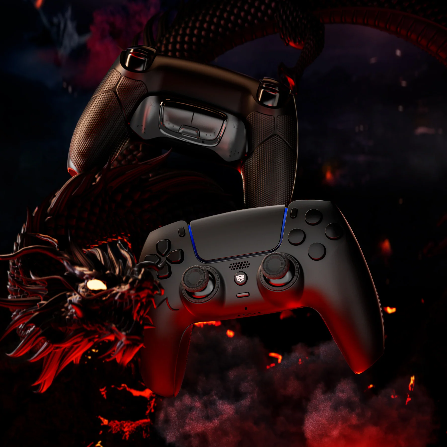 HEXGAMING ULTIMATE Controller with Hall Effect Joysticks for PS5, PC, Mobile- Matte black - Image 4