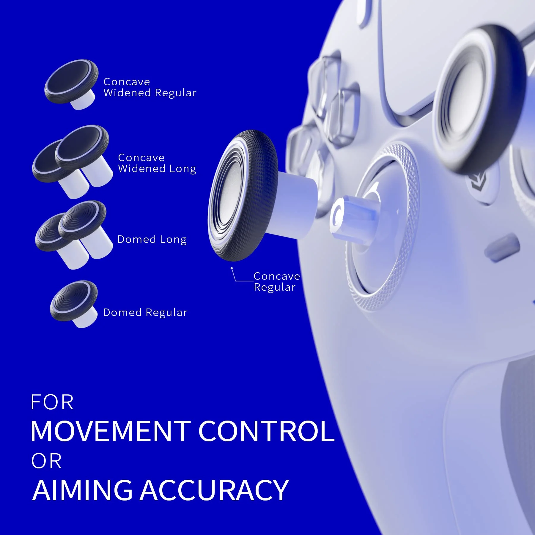 HEXGAMING ULTIMATE Controller with Hall Effect Joysticks for PS5, PC, Mobile- Matte black - Image 8