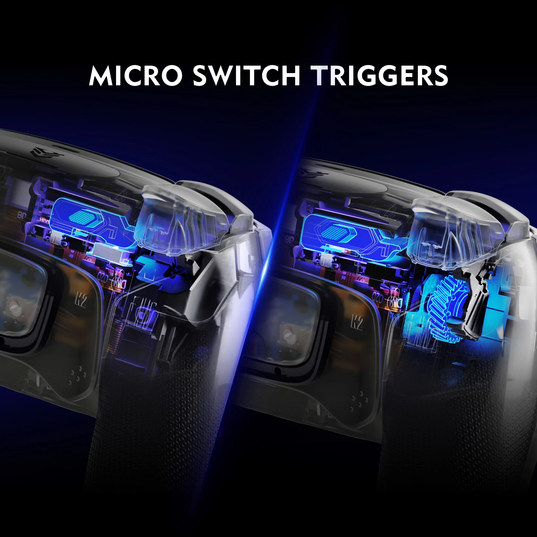 HEXGAMING ULTIMATE PRO Controller with Adjustable Triggers for PS5, PC, Mobile - Hall Effect Explorer Black - Image 5