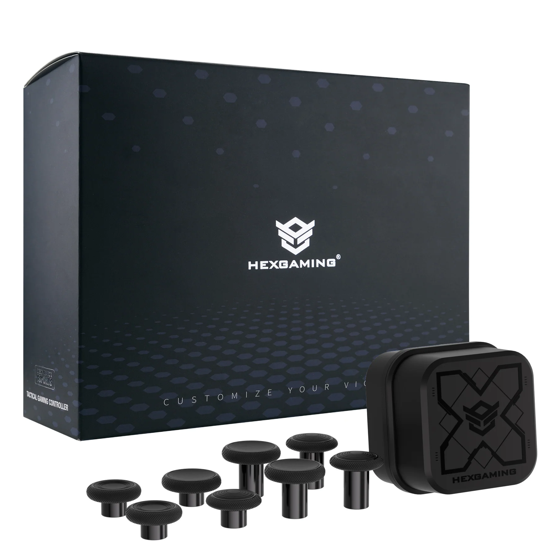 HEXGAMING ULTIMATE PRO Controller with Adjustable Triggers for PS5, PC, Mobile - Hall Effect Explorer Black - Image 7