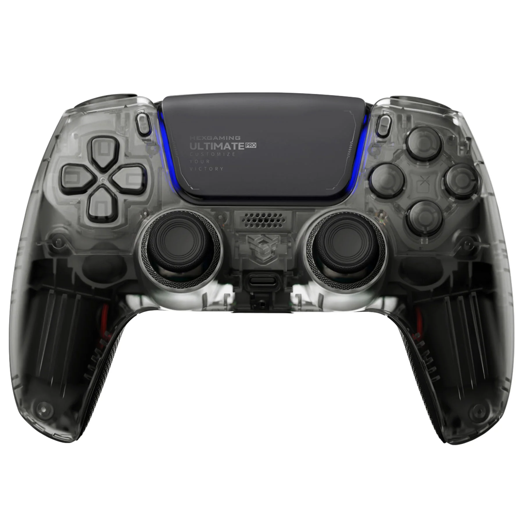 HEXGAMING ULTIMATE PRO Controller with Adjustable Triggers for PS5, PC, Mobile - Explorer Black - Image 3