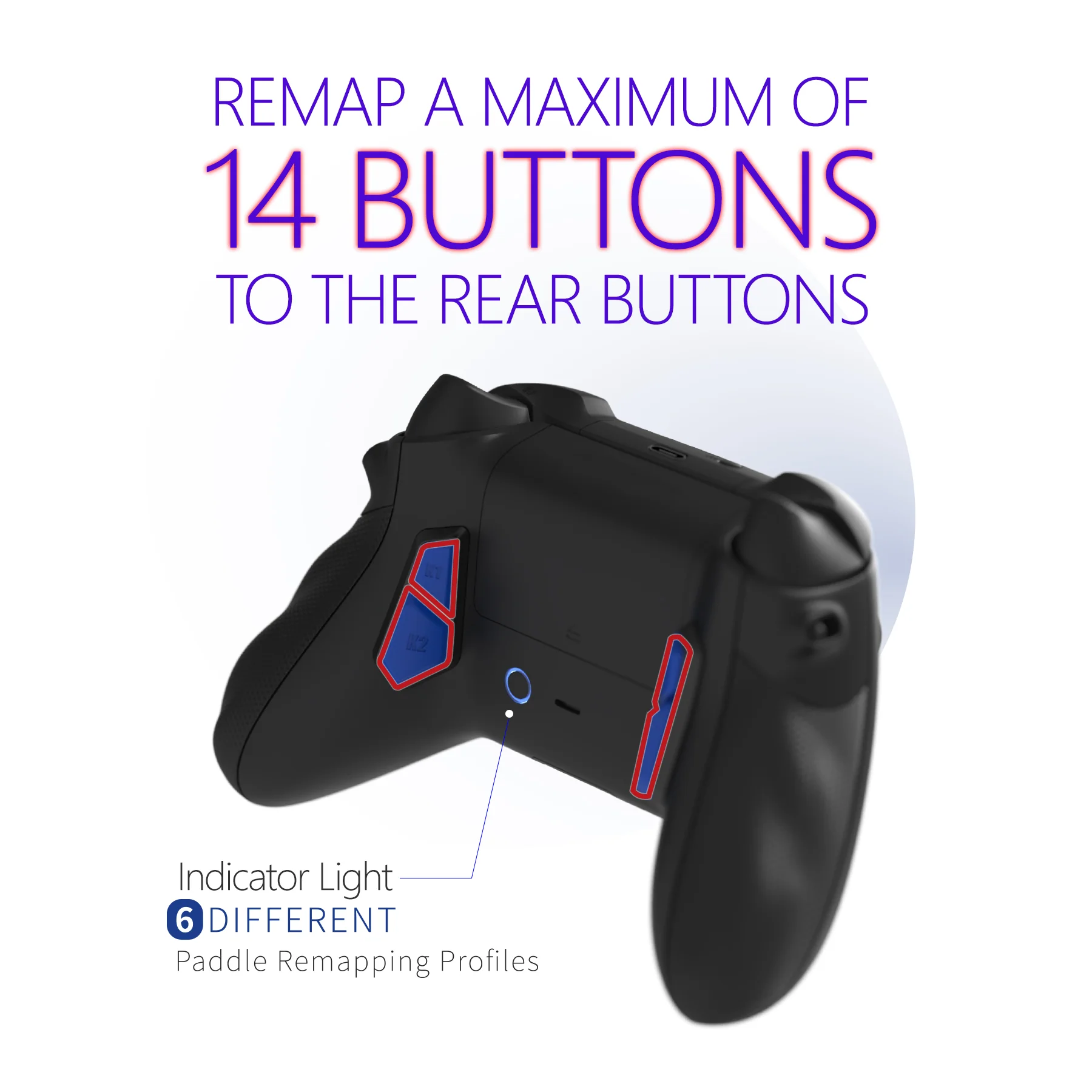 HEXGAMING ULTRA X Controller for XBOX, PC, Mobile - Galaxy Purple - Image 5